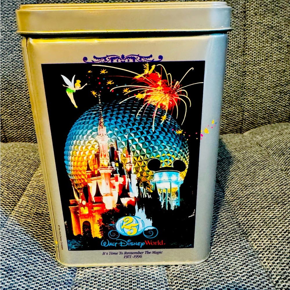Disney 25th Anniversary Cookie Tin (EUC)